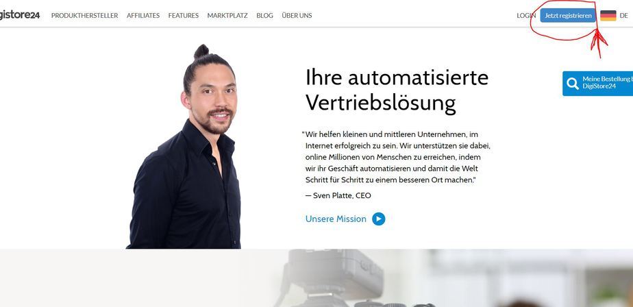 Sich bei Digistore24 registrieren 11