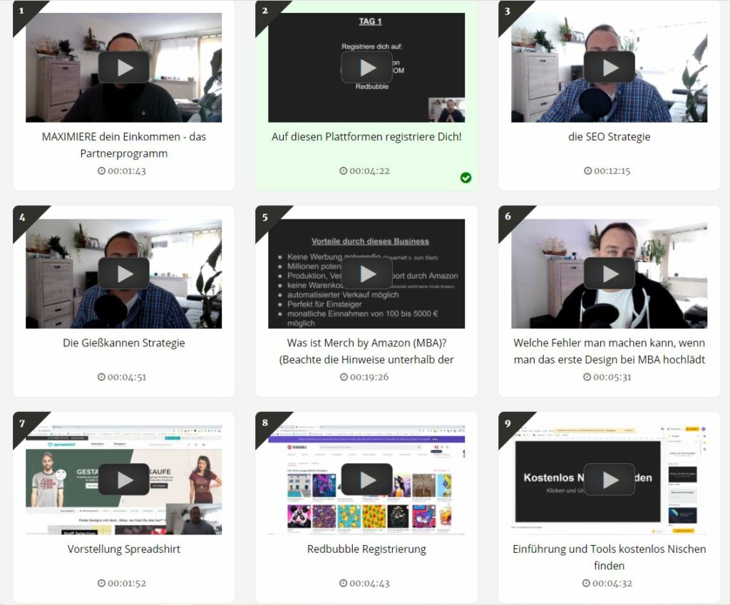 Podflixx: Das Modul "Starte hier".